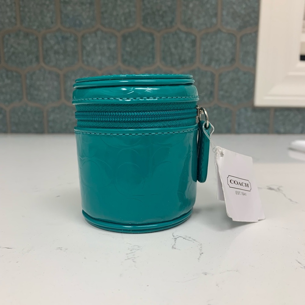 Coach Women’s Blue Travel Adapter Bright Jade NWT